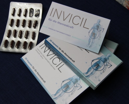 Invicil Erfahrungen: Im Test wurden Packung und Blister fotografiert